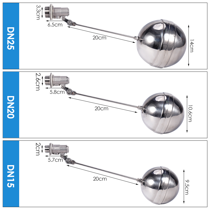 DN15/20/25 Adjustable Float Ba - огляд і ціна Float Ball Valve