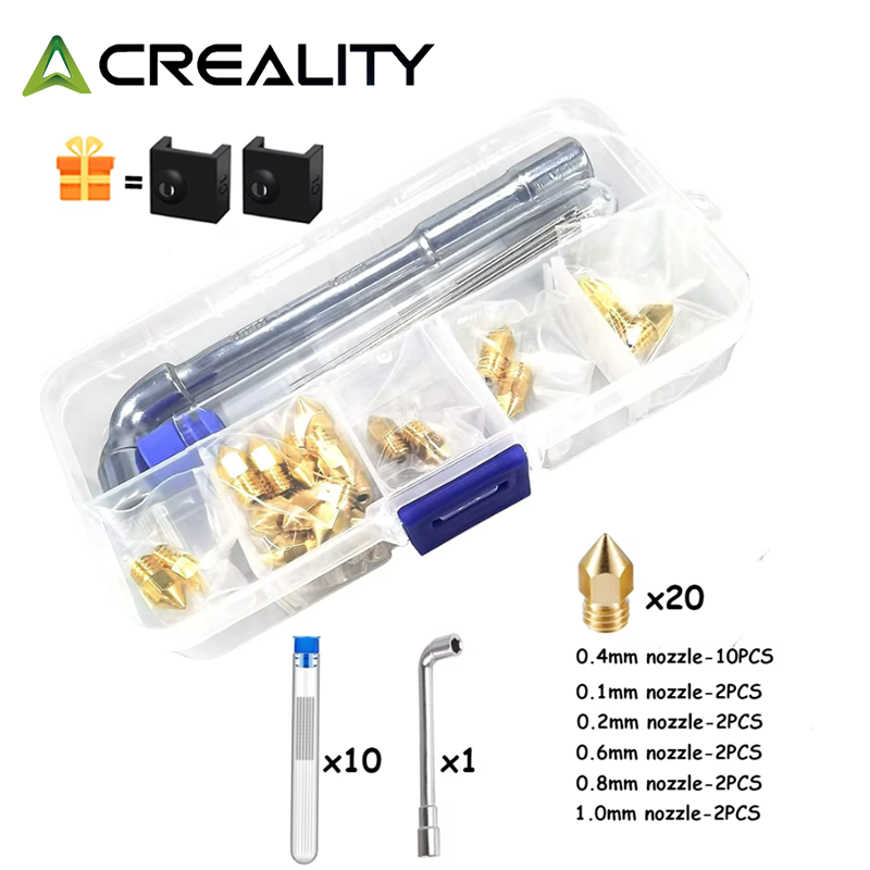 CREALITY 20 Pcs MK8 Brass Nozz - огляд і ціна Creality Printer K1