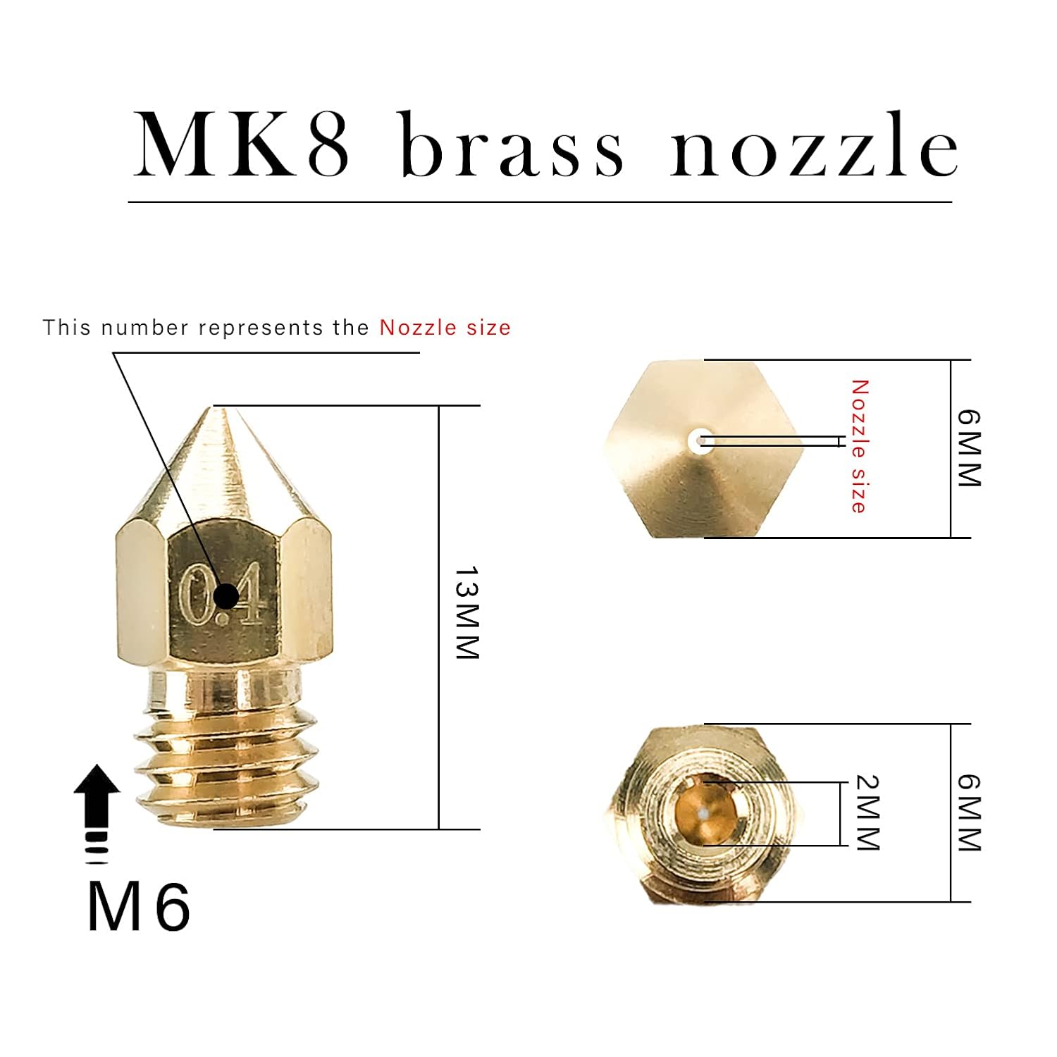 CREALITY 20 Pcs MK8 Brass Nozz - огляд і ціна Creality Printer K1