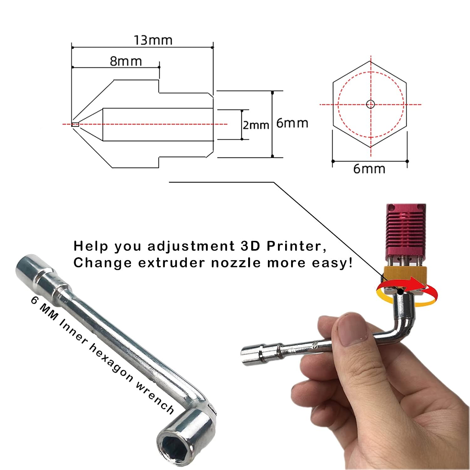 CREALITY 20 Pcs MK8 Brass Nozz - огляд і ціна Creality Printer K1
